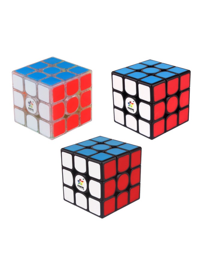 Yuxin Science And Education Zhisheng Kirin V2 Magnetic Third-order Intelligence Rubik's Cube Waterproof Patch Feels Smooth Outlet-Color:Kirin 3rd Order V2(1593) Transparent Bright Red  - Image 2