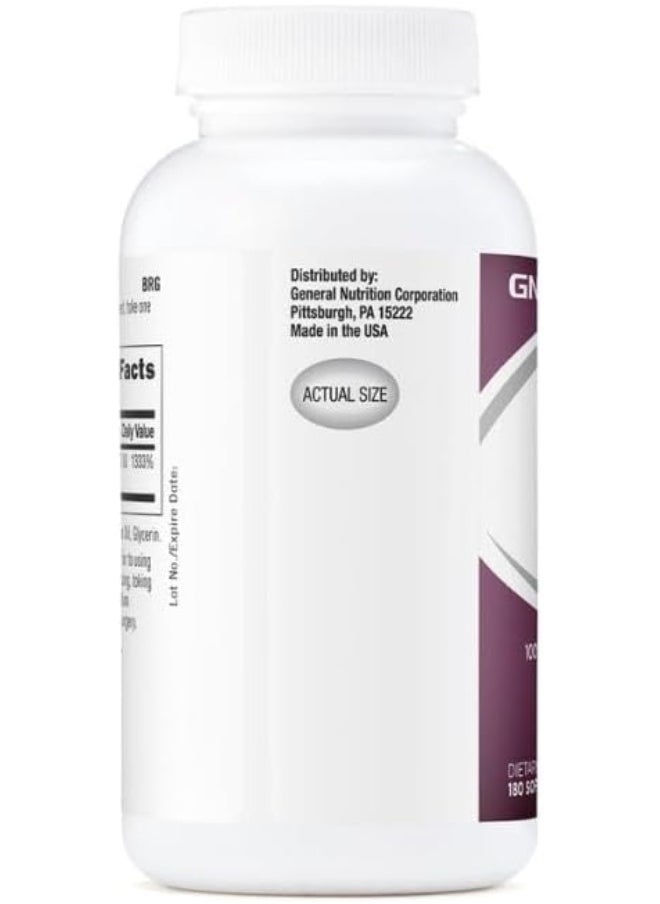 GNC - Vitamin E 400Iu Mixed 180 Tablets - Image 1