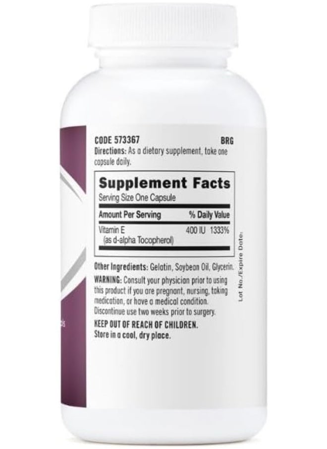 GNC - Vitamin E 400Iu Mixed 180 Tablets - Image 1