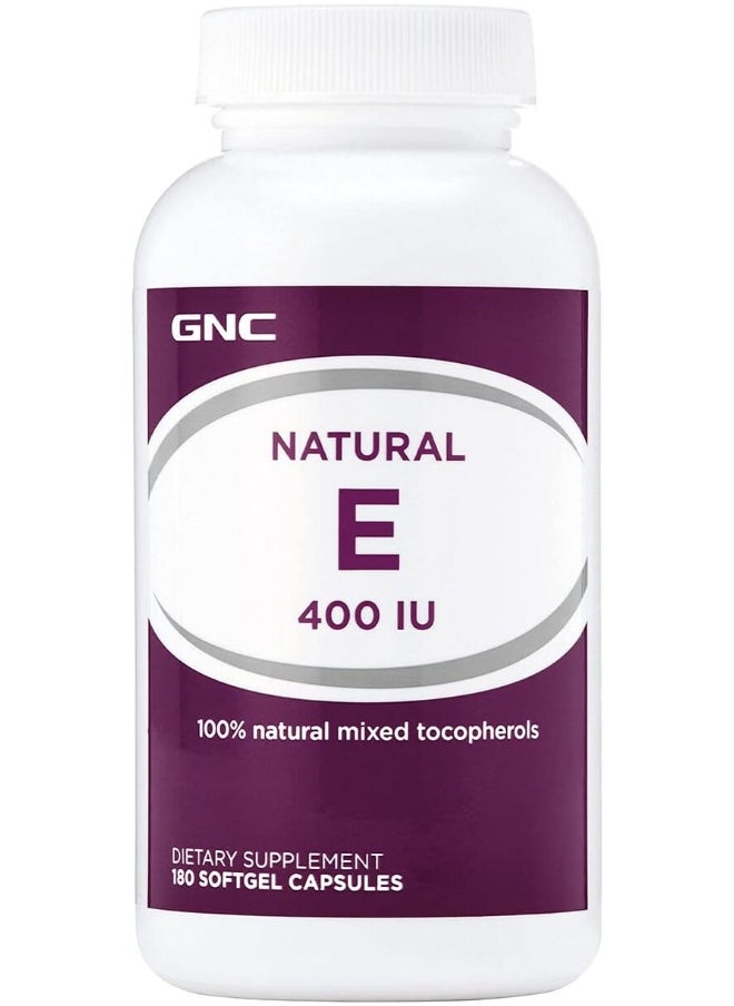GNC - Vitamin E 400Iu Mixed 180 Tablets - Image 1
