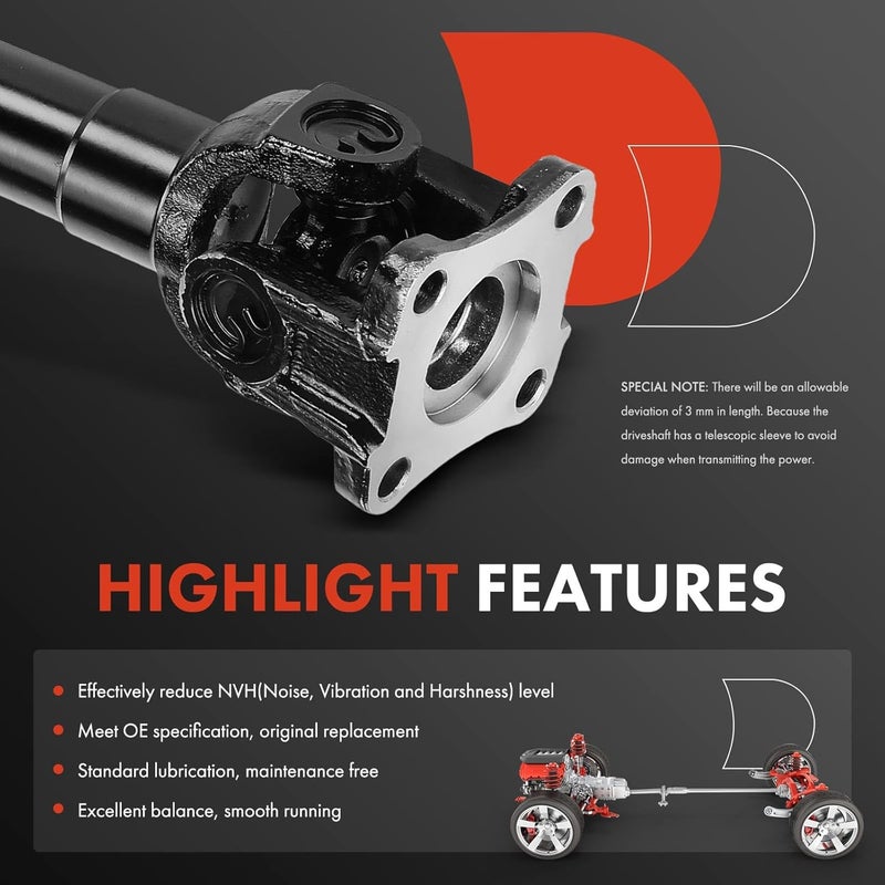 A-Premium Rear Drive Shaft Assembly for Ford Ranger 1985-1988 - Image 4