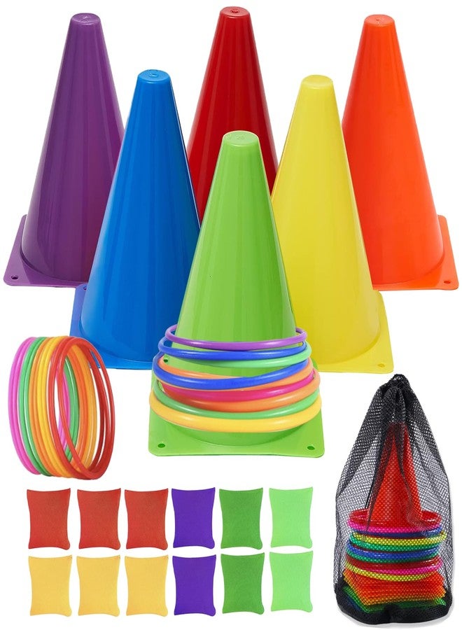MIVERYEA 31Pcs 3 in 1 Outdoor Ring Toss Throwing Game | Portable Yard Leisure Game for Adult Gathering, Patio & Backyard Party Use, Suitable for Ages 13 and Up - Image 1
