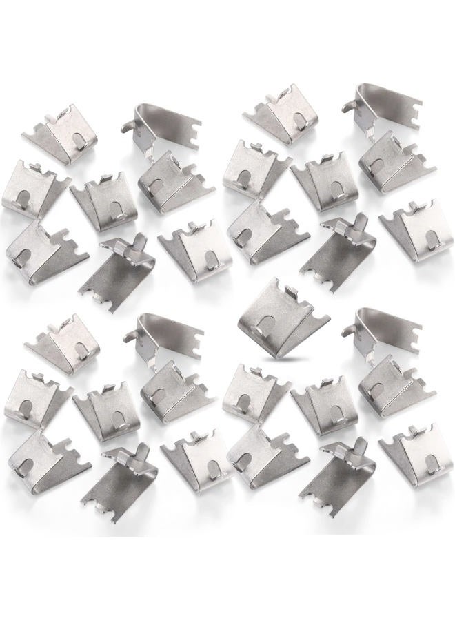 Hotop 32 Pieces 920158 Refrigerator Shelf Clips Freezer Cooler Shelf Support Commercial Replacement Rack Clips Buckles for Fridge Parts - Image 1