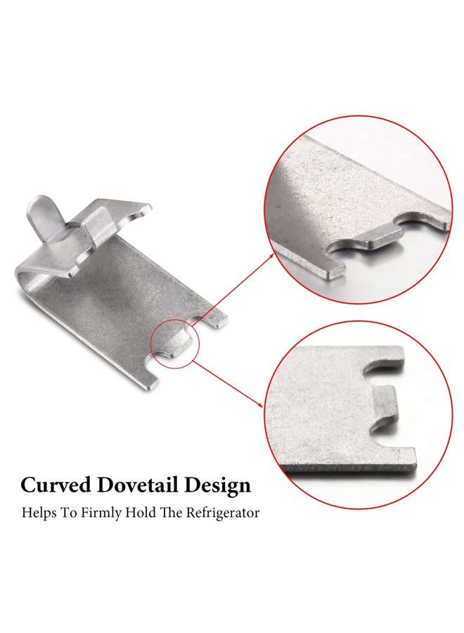 Hotop 32 Pieces 920158 Refrigerator Shelf Clips Freezer Cooler Shelf Support Commercial Replacement Rack Clips Buckles for Fridge Parts - Image 4