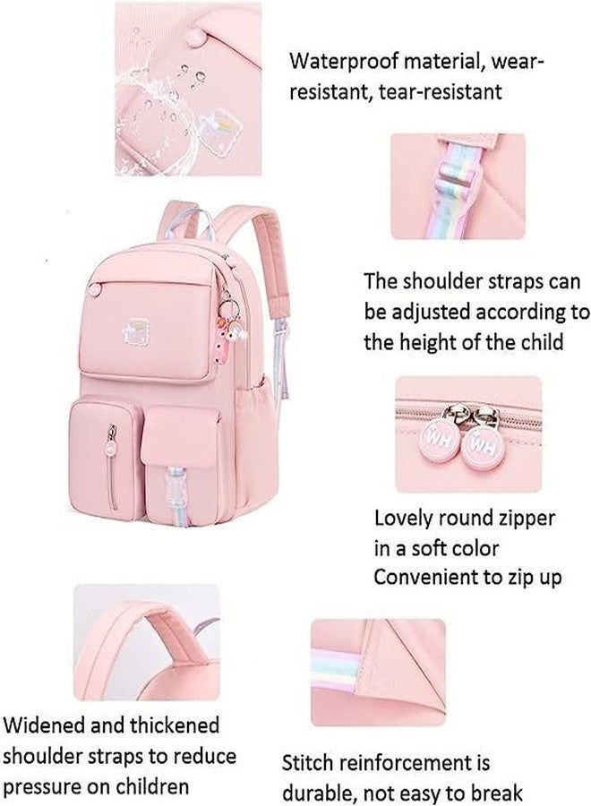 ADSON Travel School Bag|Backpacks for Girls & Boys Large 16 Inches Unicorn Back pack Water Repellent Kawaii Back pack School BagCasual Day Pack Cartoon Bookbag Rucksack(Multi) - Image 2