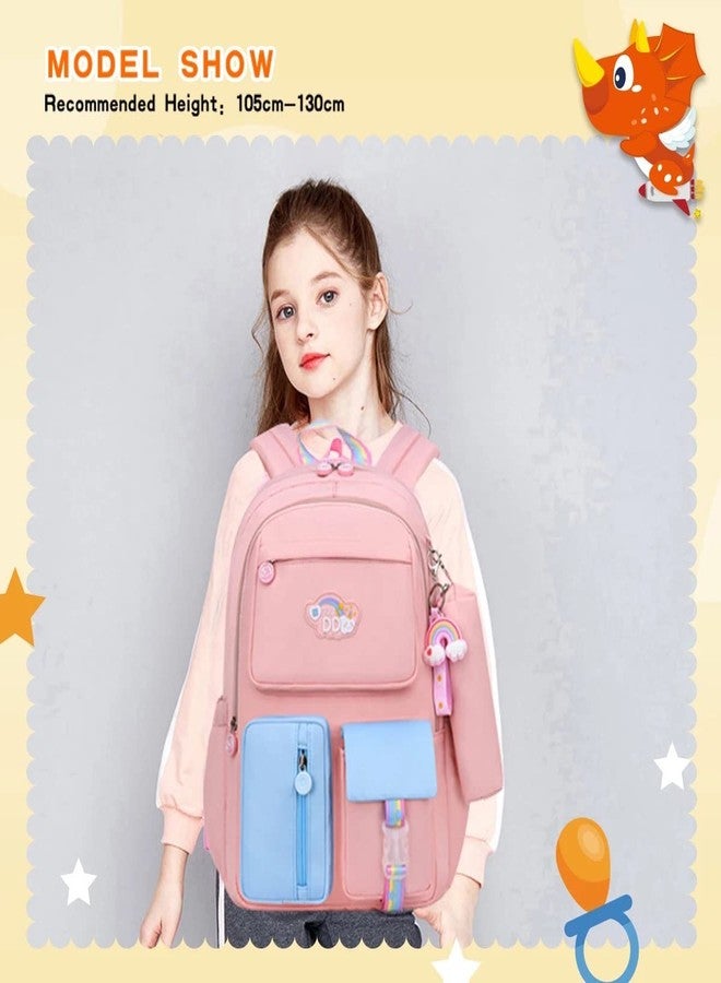 ADSON Travel School Bag|Backpacks for Girls & Boys Large 16 Inches Unicorn Back pack Water Repellent Kawaii Back pack School BagCasual Day Pack Cartoon Bookbag Rucksack(Multi) - Image 5