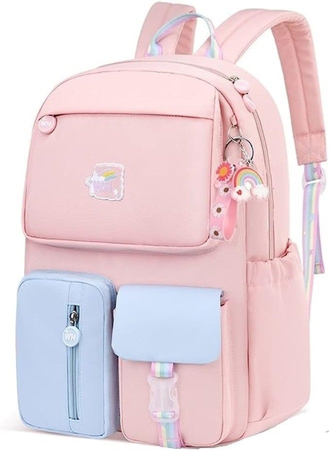 ADSON Travel School Bag|Backpacks for Girls & Boys Large 16 Inches Unicorn Back pack Water Repellent Kawaii Back pack School BagCasual Day Pack Cartoon Bookbag Rucksack(Multi) - Image 1