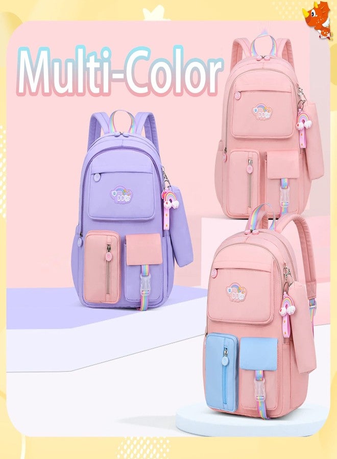 ADSON Travel School Bag|Backpacks for Girls & Boys Large 16 Inches Unicorn Back pack Water Repellent Kawaii Back pack School BagCasual Day Pack Cartoon Bookbag Rucksack(Multi) - Image 3