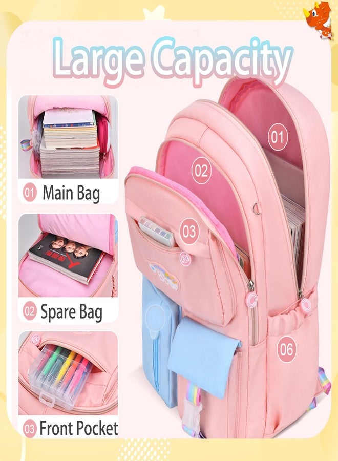 ADSON Travel School Bag|Backpacks for Girls & Boys Large 16 Inches Unicorn Back pack Water Repellent Kawaii Back pack School BagCasual Day Pack Cartoon Bookbag Rucksack(Multi) - Image 4