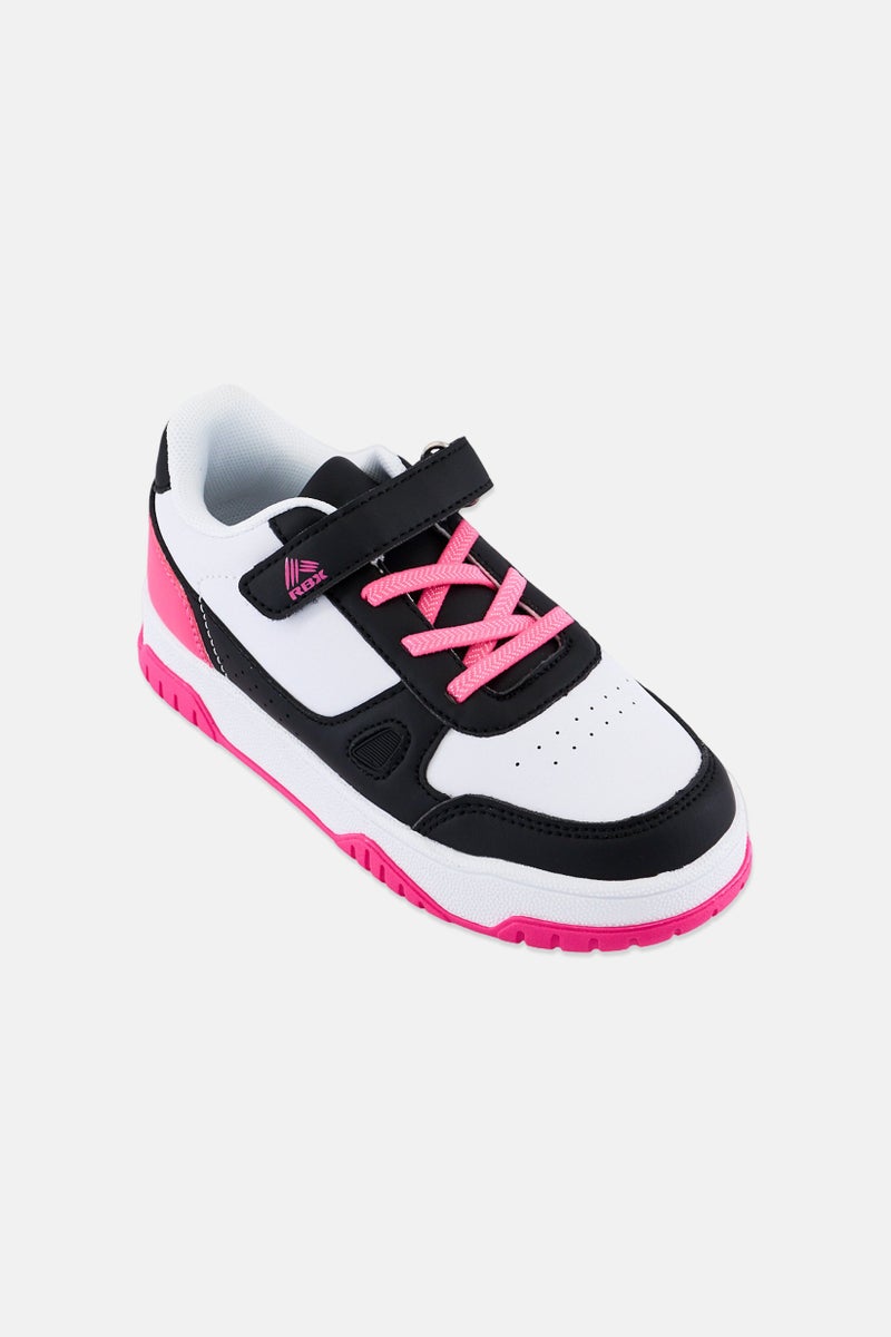 RBX Kids Girl Brand Logo Velcro Closure Outdoor Shoes, Multicolor - Image 1