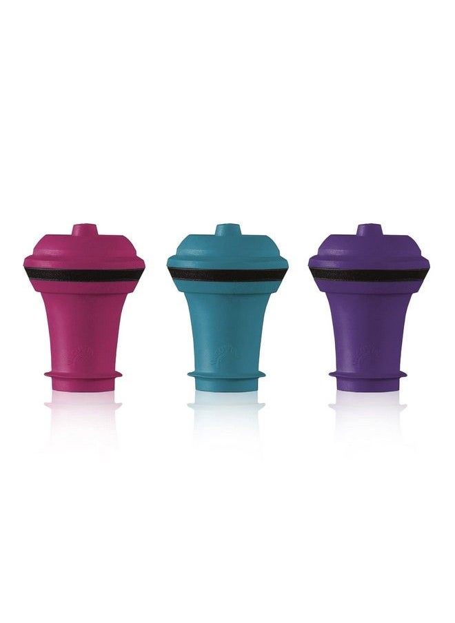 Vacu Vin - Vacu Vin Wine Saver Vacuum Stoppers Set Of 6 Multicolor For Wine Bottles Keep Wine Fresh For Up To A Week With Airtight Seal Compatible With Vacu Vin Wine Saver Pump - Image 1