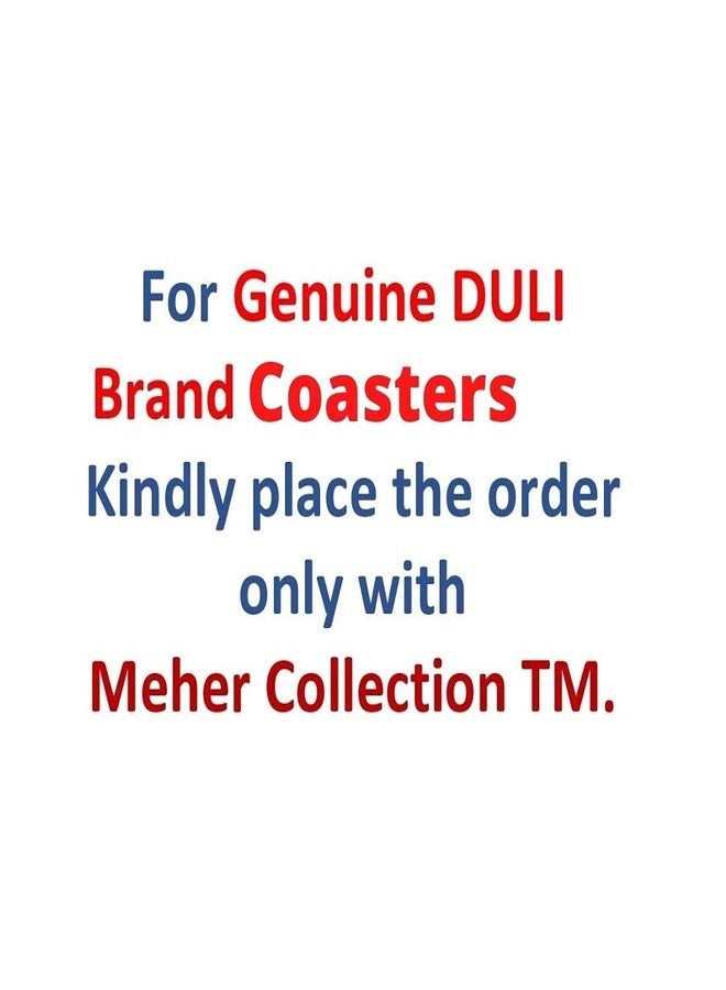 DULI Lasercut MDF Wooden Coasters for Tea Coffee Tea Coasters, Coffee Coasters, Kitchen, Dinning (Set of 4) (Gold Leopard) - Image 4