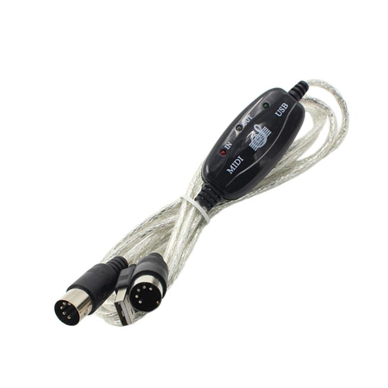 IVELECT USB in-Out MIDI Cable Interface MIDI Converter/Adapter for Keyboard to PC - Image 4