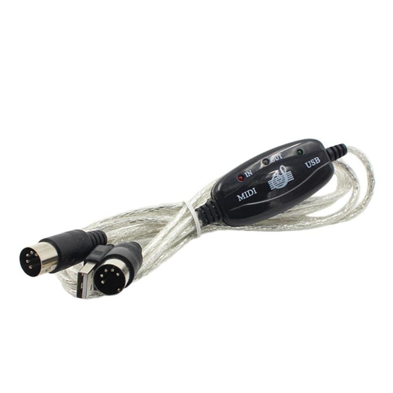 IVELECT USB in-Out MIDI Cable Interface MIDI Converter/Adapter for Keyboard to PC - Image 5