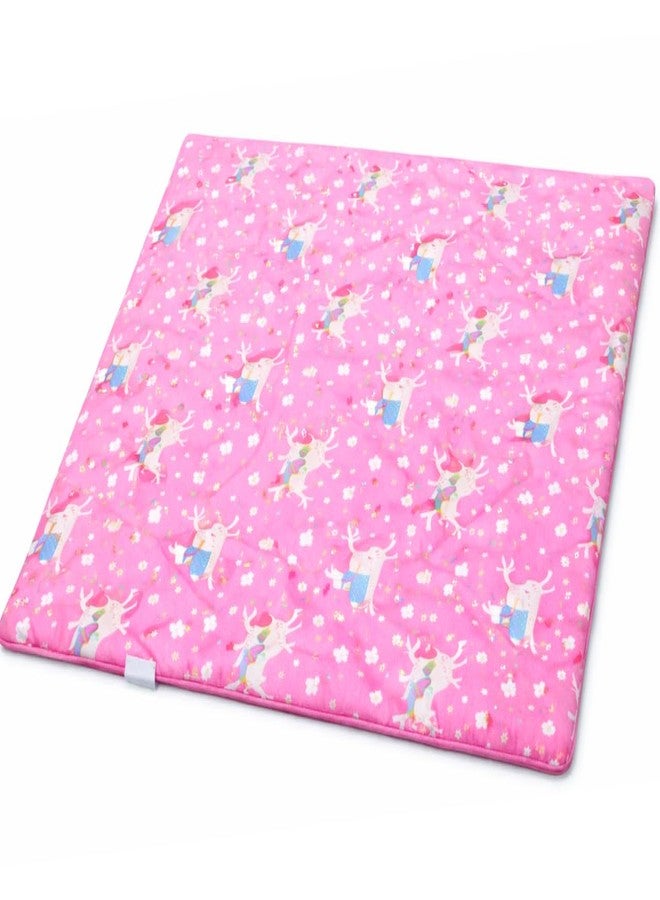 BohoBark Pet Floor Mat Large Size for Dog & Cat | Anti Slip Waterproof Washable Mat for Home & Feeding Area - Pink - Image 1