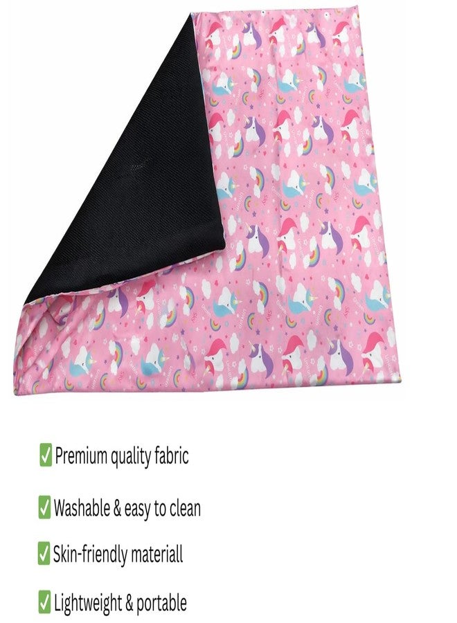 BohoBark Pet Floor Mat Large Size for Dog & Cat | Anti Slip Waterproof Washable Mat for Home & Feeding Area - Pink - Image 2