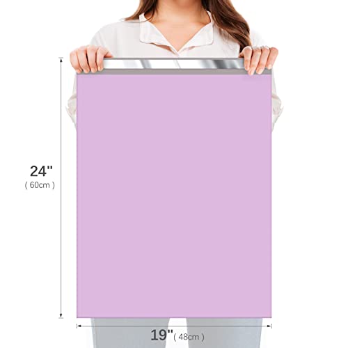 Fuxury Large Poly Mailers 19x24 Inch 50 Pcs, Waterproof Shipping Bags for Clothing, Strong Adhesive Shipping Envelopes for Small Business Suppliers, Self Seal Mailers Poly Bags Mailing Bags Purple - Image 2