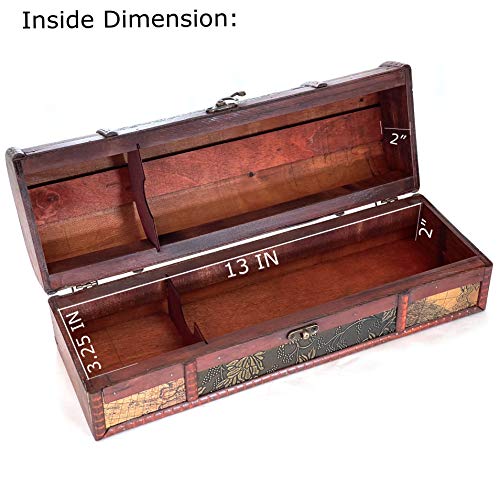 allgala Wooden Wine Bottle Box with Antique Finish - Image 3