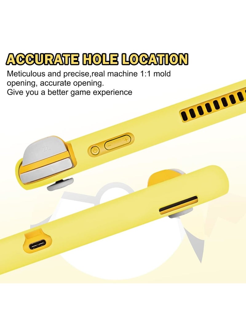 KASTWAVE Flash Pika Switch Lite Protective Case Cool Soft TPU Shell Shockproof Scratch Resistant Cover Joy Con Japanese Amine Skin (Rocker cap not included) - Image 5