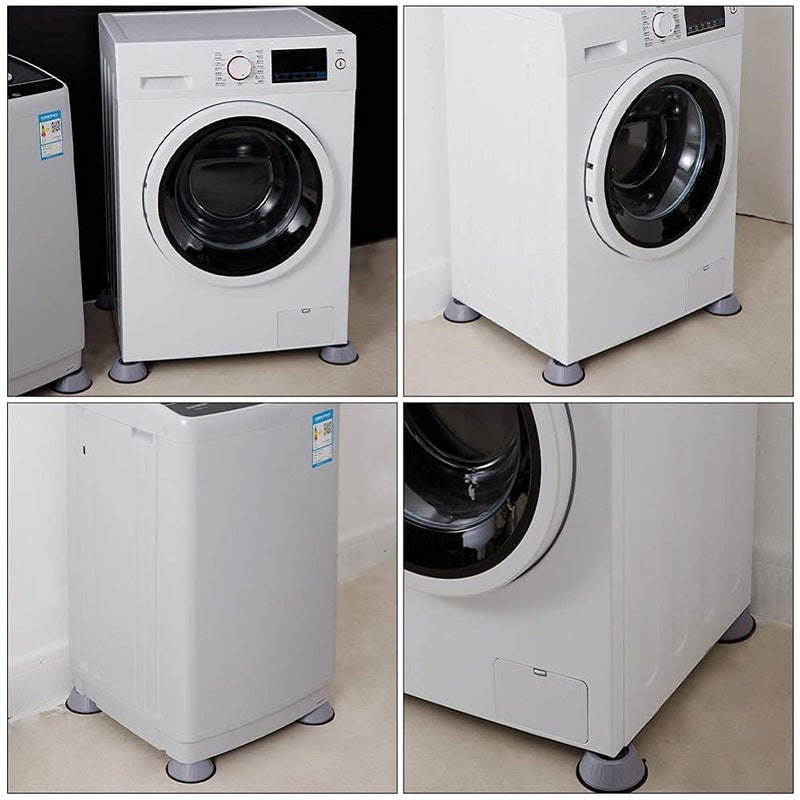 TipTop creation 4pcs Anti Vibration Pads for Washing Machine Washer and Dryer Pedestals Laundry Washing Machine Support Washing Machine Feet Stabilizer