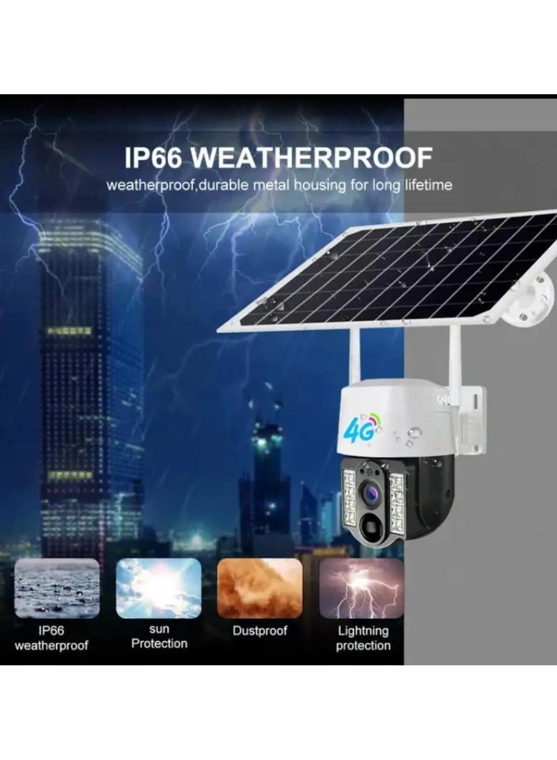 ELTRAZONE Wireless Camera Solar Security Outdoor HD Solar Battery Powered Long Standby Motion Detection Night Waterproof WiFi Camera Spotlight Siren Color AI Detection  - Image 4