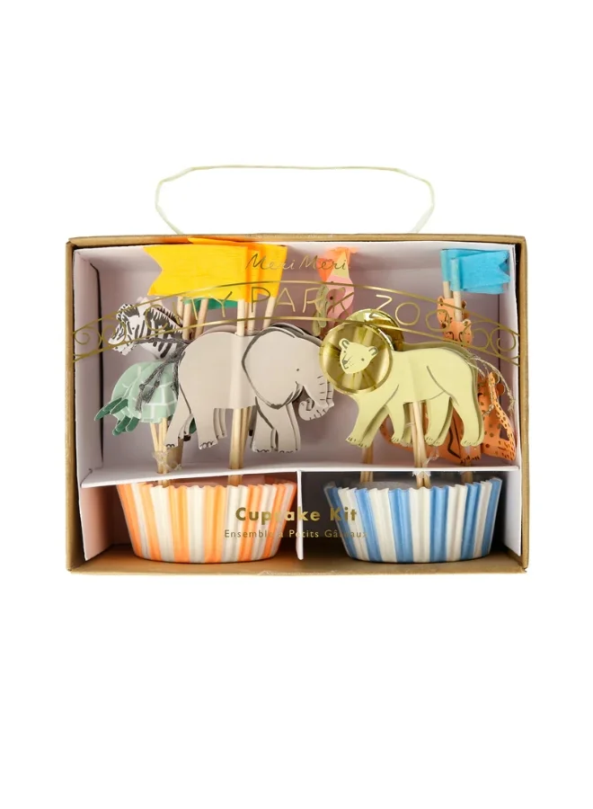 Meri Meri Safari Animals Cupcake Kit