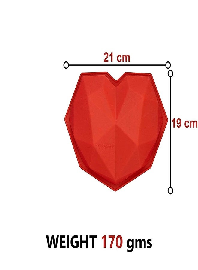 LUCC1N Pinata 3D Diamond Heart Shape Chocolate/Cake Mold with Hammer, Pinata Cake Mould, Chocolate Shaping Tool, Flexible Silicone Mold - Image 3