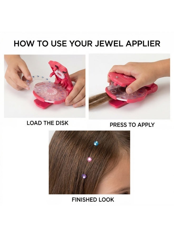 Bling Bling Hair & Accessory Styling Tool for Girls - Glam Styling Set with Sparkling Jewels - Image 3