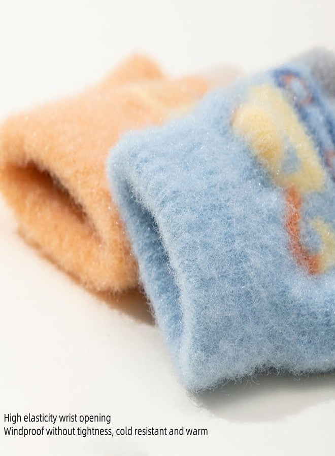 Vimeet Toddler Fingerless Gloves Winter Warm Knitted Half Finger Mitten for Baby Boy Girl - Image 5