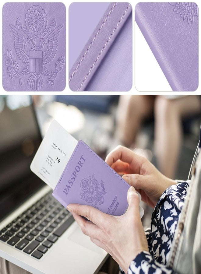 TIGARI Passport Holder for Travel Women Men, Valentines Day Gifts PU Leather Wallet Cover Case Sleeve, Waterproof Protected Document Organizer, Vacation Plane Cruise Travel Essentials - Image 4