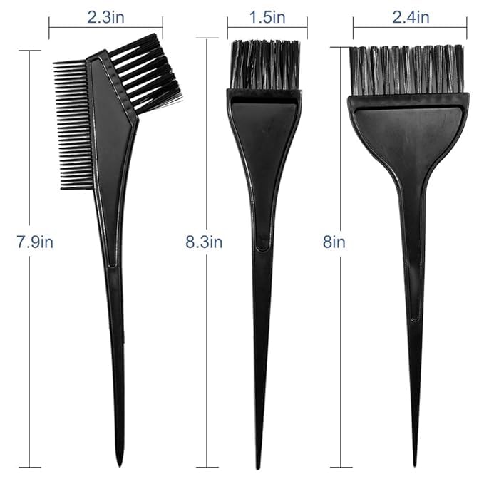 GITGRNTH Hair Colour Mixing Bowl Set with Hair Comb and Plastic Brush with Bowl,Colouring Kit for Salon Dye Home Use for Men and Women (3) - Image 2