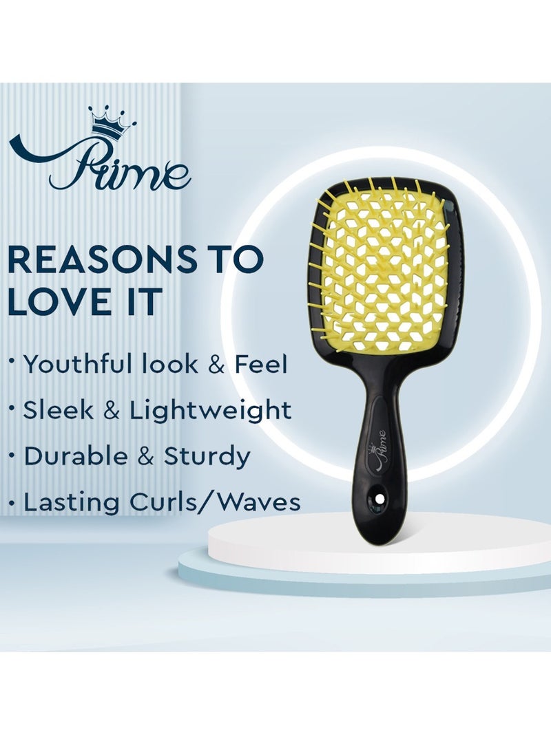 Prime Hair Brush Professional Detangler Superbrush Scalp Massage Comb Paddle Brush Ribs Comb Vented Detangling Hair Brush Men and Women - Image 2