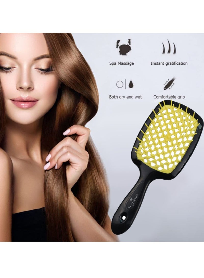 Prime Hair Brush Professional Detangler Superbrush Scalp Massage Comb Paddle Brush Ribs Comb Vented Detangling Hair Brush Men and Women - Image 4
