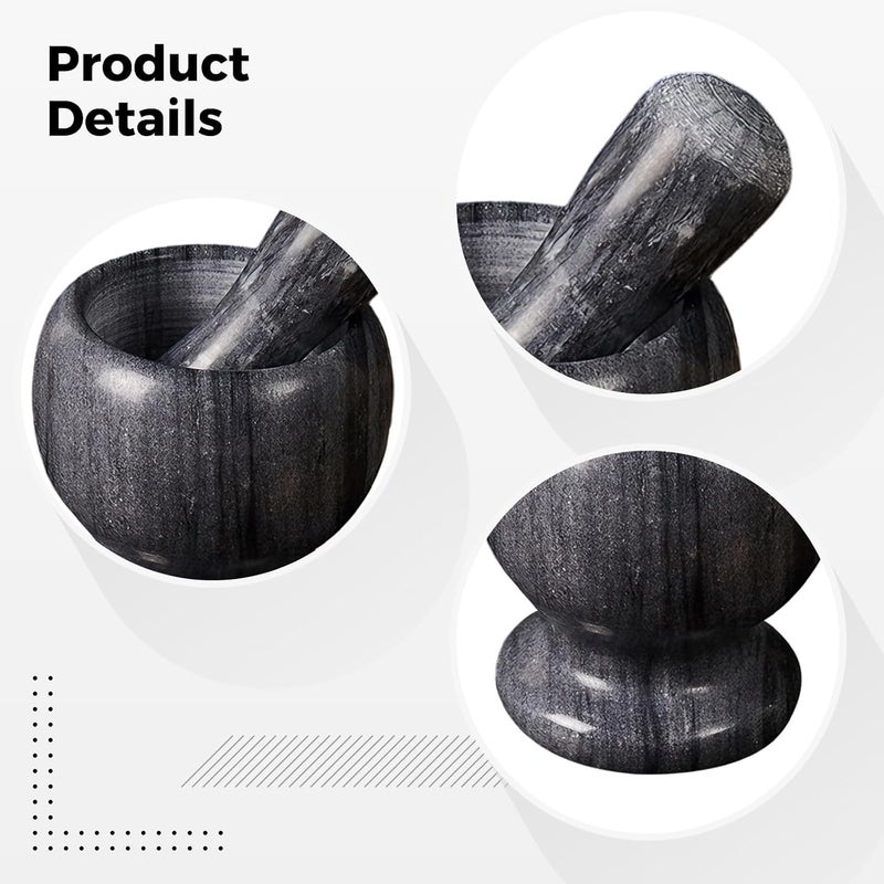 Tiered purchase options Marble Mortar And Pestle Set 4.1 In, Garlic Crusher Herb Grinder, Natural Stone Grinding Bowl, Sea Wave Black Finish Regulated warehouse storage Hardness boosted processed substance Gulf market standard build User feedback upgraded quality Desert area eligible deliver Global flexible sizing options Shock rubber edge Major city pickup option Adjustable build Practical build Wear resistant upgraded material Multi-goal comprehensive design Room to room portable Treated anti-rust metal Global flexible assemble picks Long term heavy use compatible Easy daily handling design Varied available picks All-item matching trendy build Diverse purchase options All temp range compatible build Wide use selected material Hardened processed substance Cross-location transit friendly build - Image 4