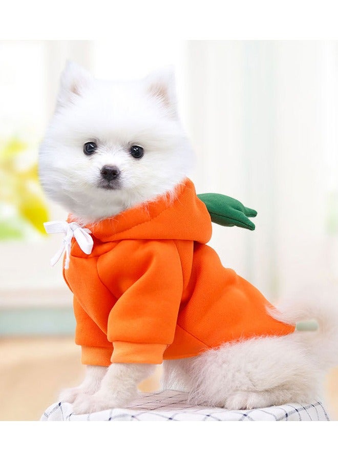 GMORO Dog Hoodie, Dog Basic Sweater Coat Cute Warm Jacket Pet Cold Weather Clothes Outfit Outerwear for Cats Puppy Small Largr Dogs, Fleece Sweater Cartoon Clothing (Size M) - Image 3