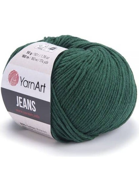 YarnArt Jeans 92 Emerald  - Image 1