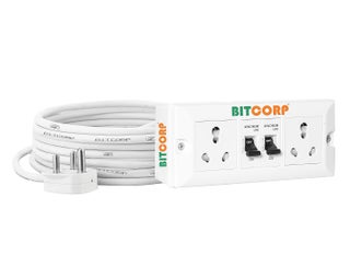 Bitcorp Extension Cord 4000W 16A 20A 25A Spike Guard Thermal Protection 2 Way Multi Outlet 3 Pin 2 Mcb Power Cord with 3 Meter Long Wire Cable Suitable for Small and Heavy Duty Appliance - pzsku/Z1F3649CFF5CE65701CFEZ/45/1746619150/398cb104-5ec4-4dde-abb3-979fcde9df45