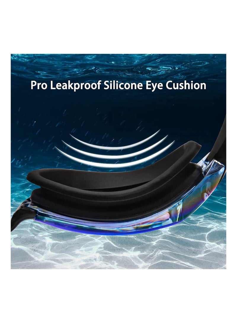 SOLARAE Leak-proof, Waterproof, Anti-fog, UV Protection Swimming Goggles with Crystal Clear Lens and Soft Silicone Nosepiece, Ideal for Adults, Men and Women. - Image 3