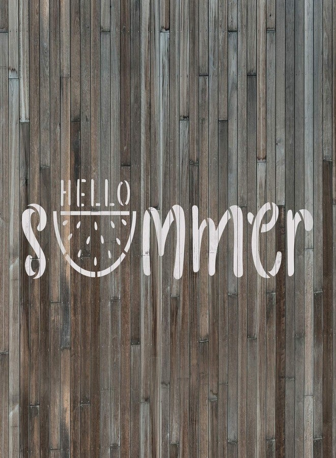 Stencil Revolution Hello Summer Watermelon Stencil - Reusable Stencils for Painting - Create DIY Hello Summer Watermelon Home Decor - Image 4
