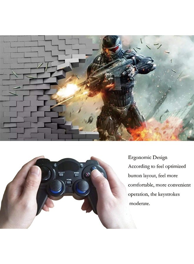 USB Wireless Gaming Controller Gamepad for PC/Laptop Computer(Windows XP/7/8/10)  PS3  Android  Steam - 【Blue】 - Image 5