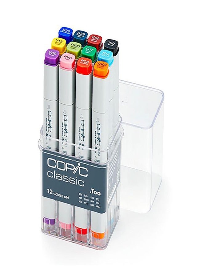 كوبيك مجموعة أقلام التحديد الأصلية من كوبيك - ١٢ قطعة - أساسية - Image 1