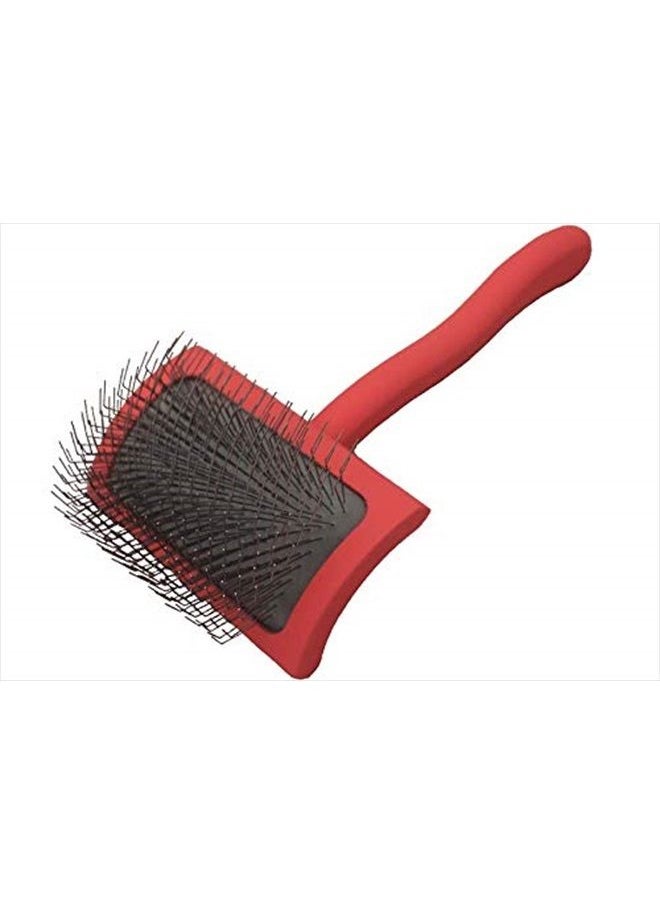 Chris Christensen Big G Dog Slicker Brush for Dogs (Goldendoodles, Labradoodles, Poodles), Groom Like a Professional, Fluff Detangle Style, Saves Time Energy, Coral, Medium  - Image 1