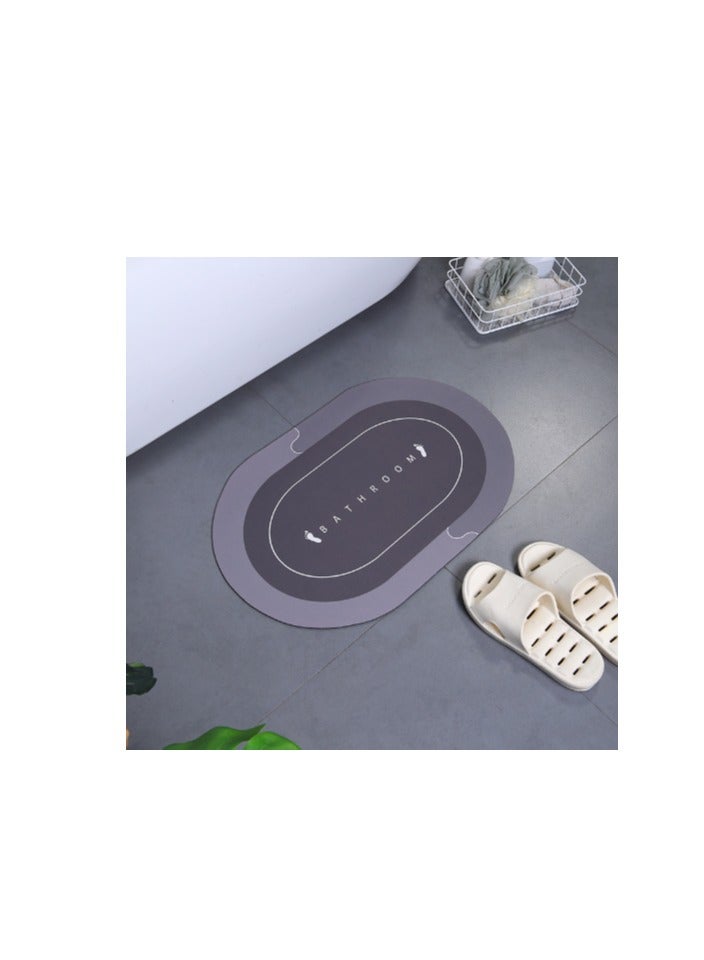 GOLDEN MILLION Toilet Anti-slip Floor Mat Water Absorbent Bathroom Doormat - Image 1