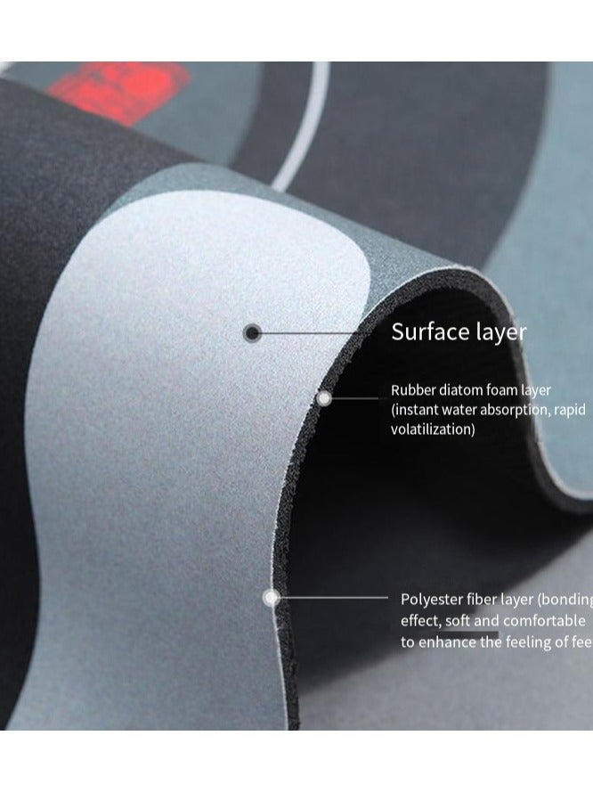 GOLDEN MILLION Toilet Anti-slip Floor Mat Water Absorbent Bathroom Doormat - Image 3