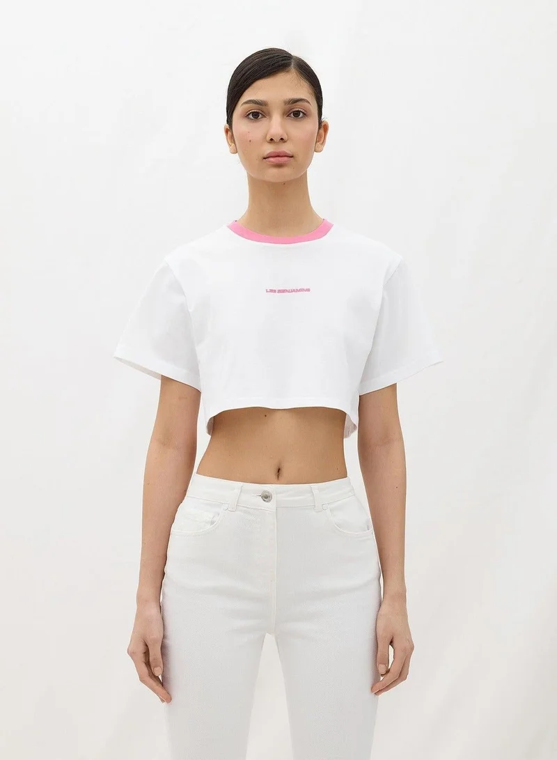 LES BENJAMINS CROP TEE 002