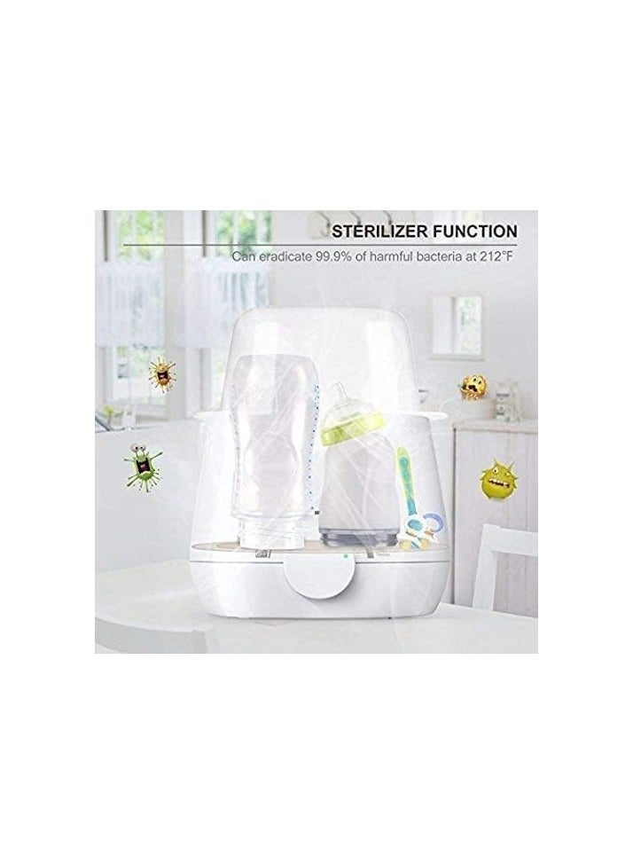 ريل بابي جهاز تعقيم زجاجات الأطفال بالبخار 3 في 1، جهاز تسخين وتسخين الطعام - تسخين سريع لحليب الأم والحليب الصناعي مع تحكم دقيق في درجة الحرارة - Image 2