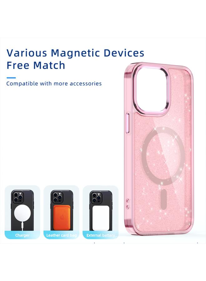 S-TOP Case For iPhone 13 Pro Glitter MagSafe Shockproof Phone Case - Image 5
