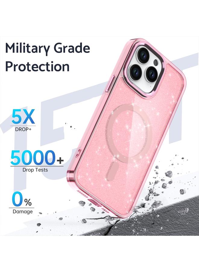 S-TOP Case For iPhone 13 Pro Glitter MagSafe Shockproof Phone Case - Image 2