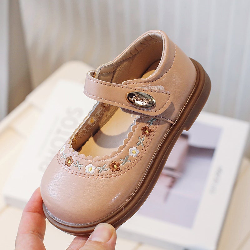 Baby Girl Leather Shoes 2026 Spring and Autumn New Style Soft-Soled Children''s Princess Shoes Non-Slip Soft-Soled Lace Shoes for Toddlers and Young Children - Image 3