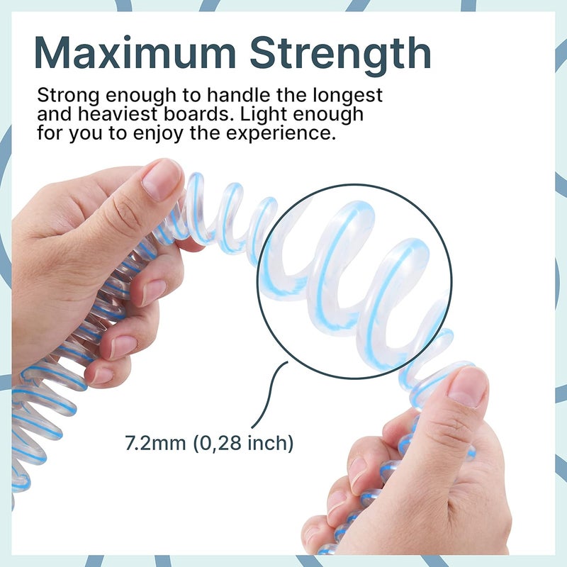 BPS ‘Storm’ Premium 7.2mm Coil SUP Leash Paddleboard Ankle Leash Quick Release Tab, with Waterproof Waist Bag Longboard Surfboard Stand-up Paddleboard Accessories - Image 5